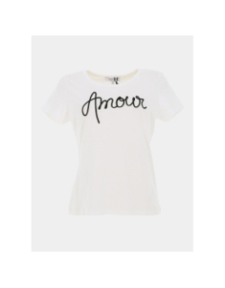 T-shirt à manches courtes dmio blanc femme - Morgan