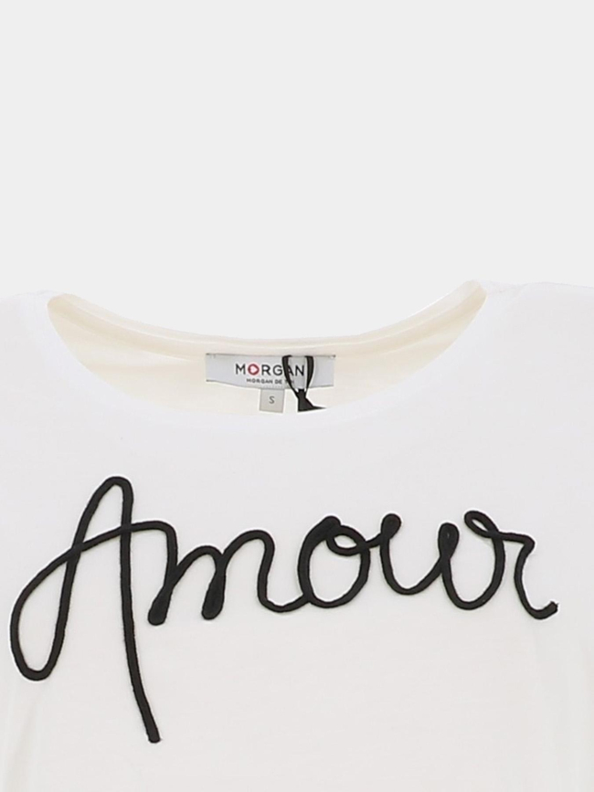 T-shirt à manches courtes dmio blanc femme - Morgan