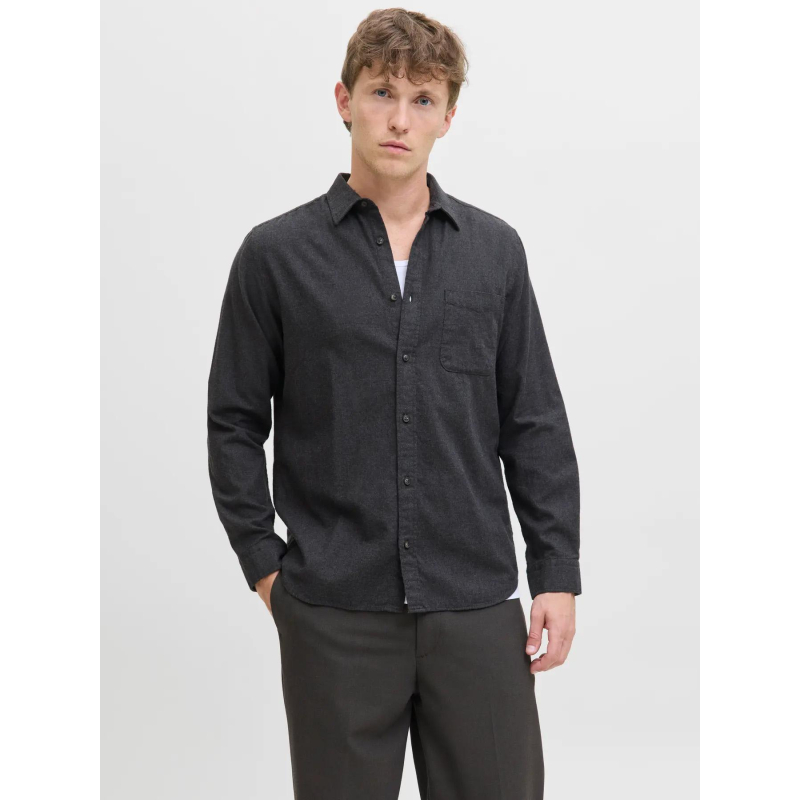 Chemise à manches longues jjeclassic anthracite homme - Jack & Jones