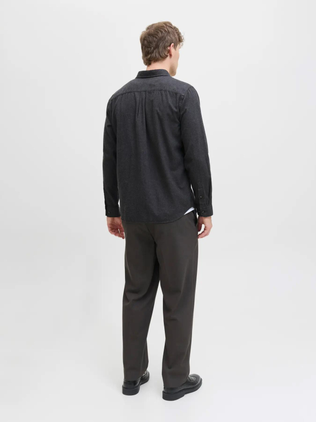 Chemise à manches longues jjeclassic anthracite homme - Jack & Jones