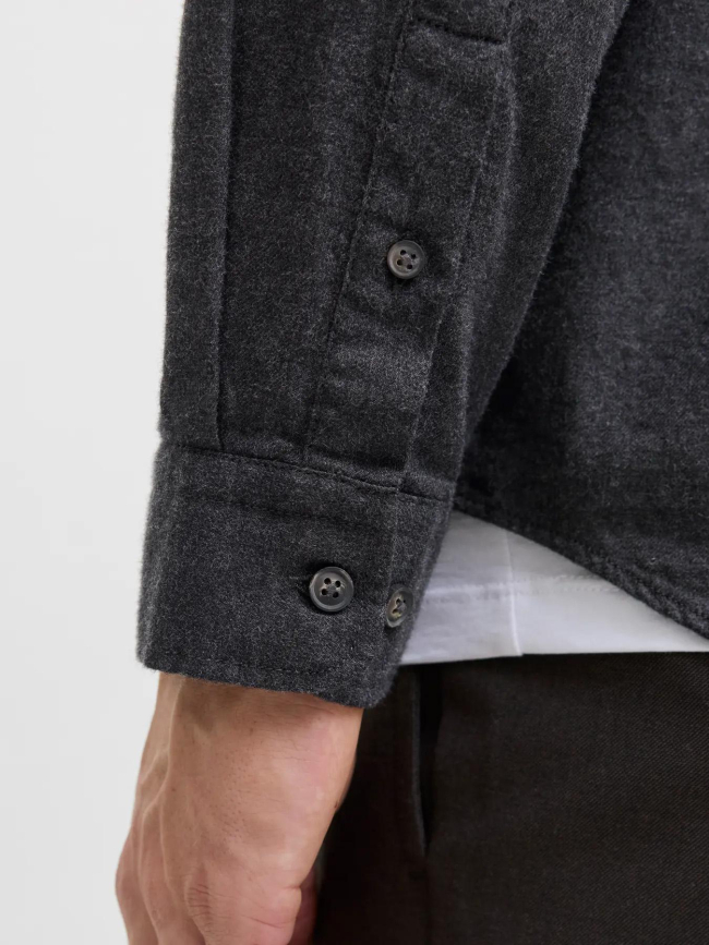 Chemise à manches longues jjeclassic anthracite homme - Jack & Jones