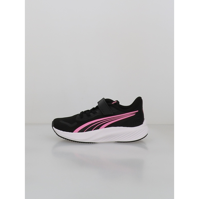 Baskets pounce lite noir et rose enfant - Puma