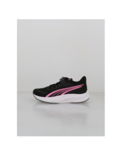 Baskets pounce lite noir et rose enfant - Puma