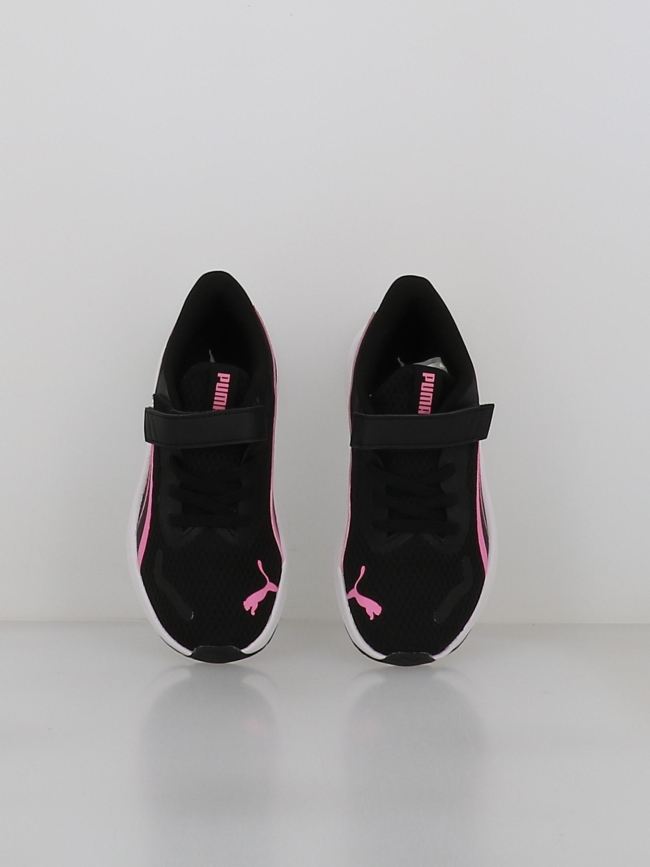 Baskets pounce lite noir et rose enfant - Puma