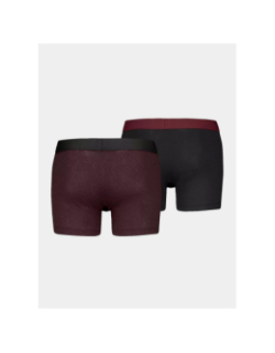 Pack de 2 boxers argyle yd bordeaux et noir homme - Levi's