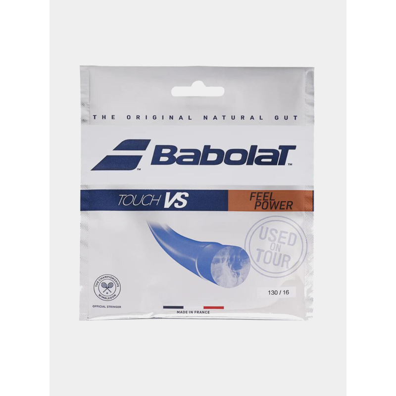 Cordage de tennis touch vs feel power boyau naturel - Babolat