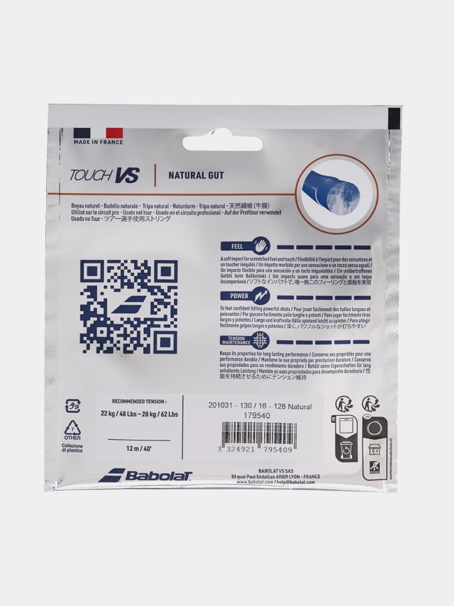 Cordage de tennis touch vs feel power boyau naturel - Babolat