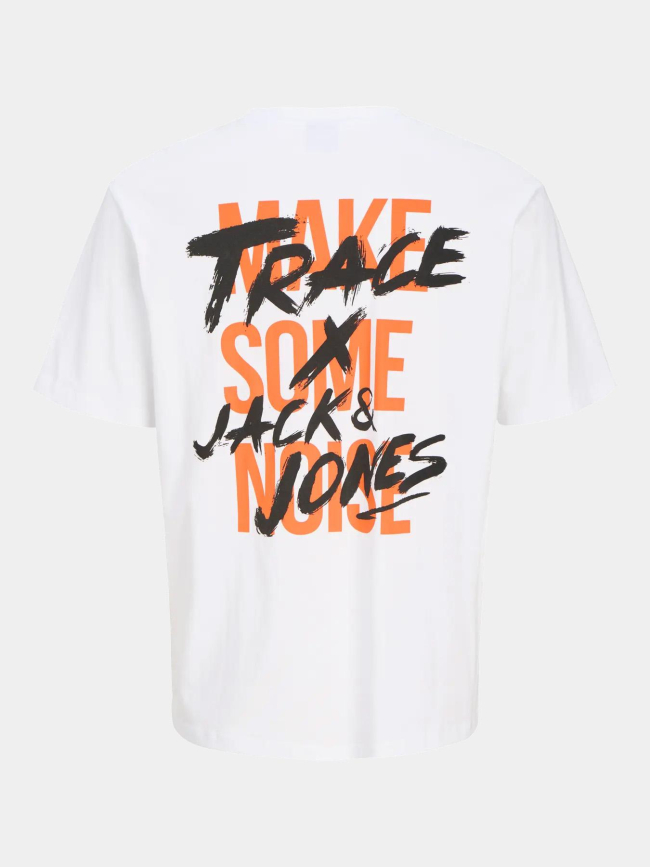 T-shirt trace music blanc homme - Jack & Jones