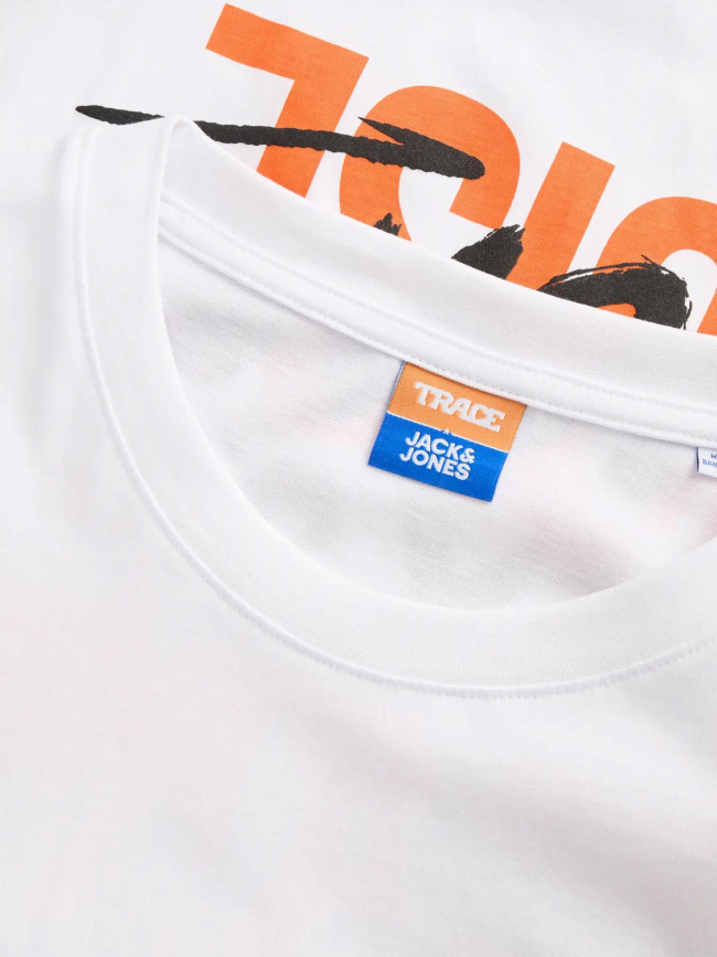 T-shirt trace music blanc homme - Jack & Jones