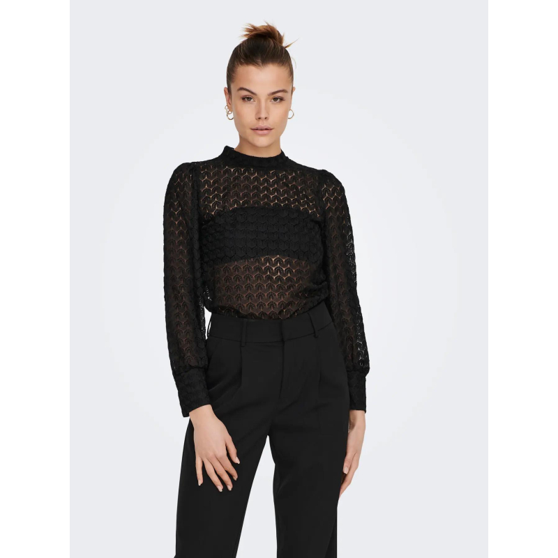 Top dentelle avery noir femme - Jdy