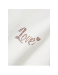 T-shirt à manches courtes naomi blanc fille - Name It