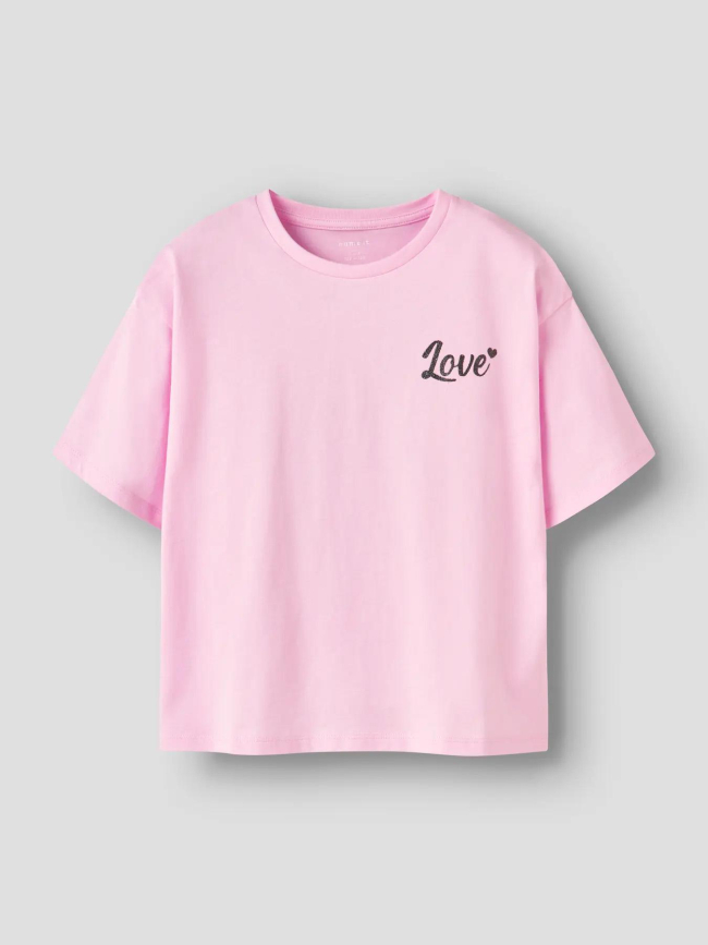 T-shirt à manches courtes naomi rose fille - Name It