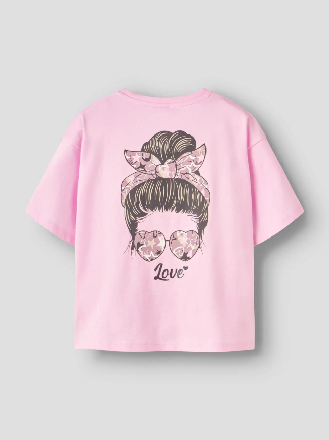 T-shirt à manches courtes naomi rose fille - Name It