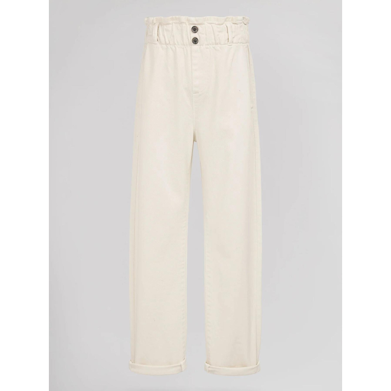 Jean paperbag blanc enfant - Teddy Smith