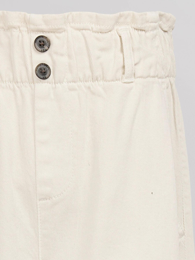 Jean paperbag blanc enfant - Teddy Smith