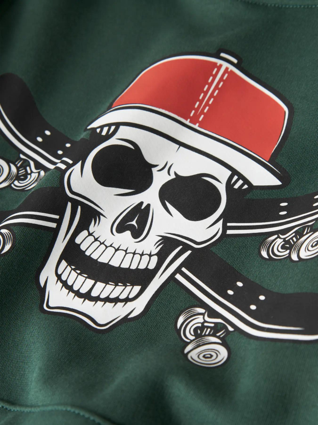 Sweat à capuche nole vert enfant - Name It