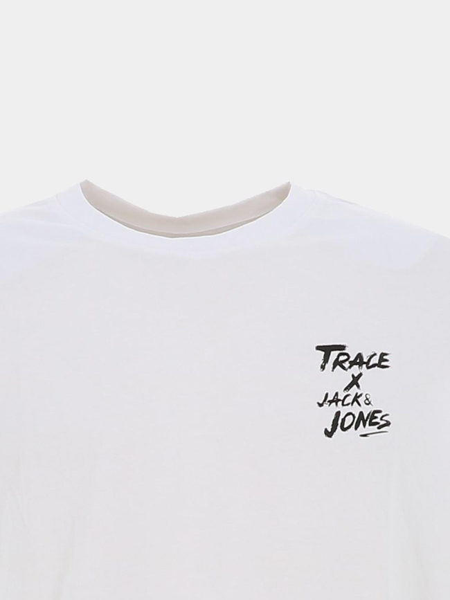 T-shirt trace teddy blanc homme - Jack & Jones