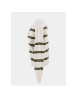Pull rayé aria blanc vert femme - Vero Moda