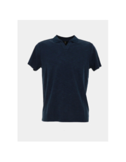 Polo à manches courtes bienno marine homme - Sun Valley