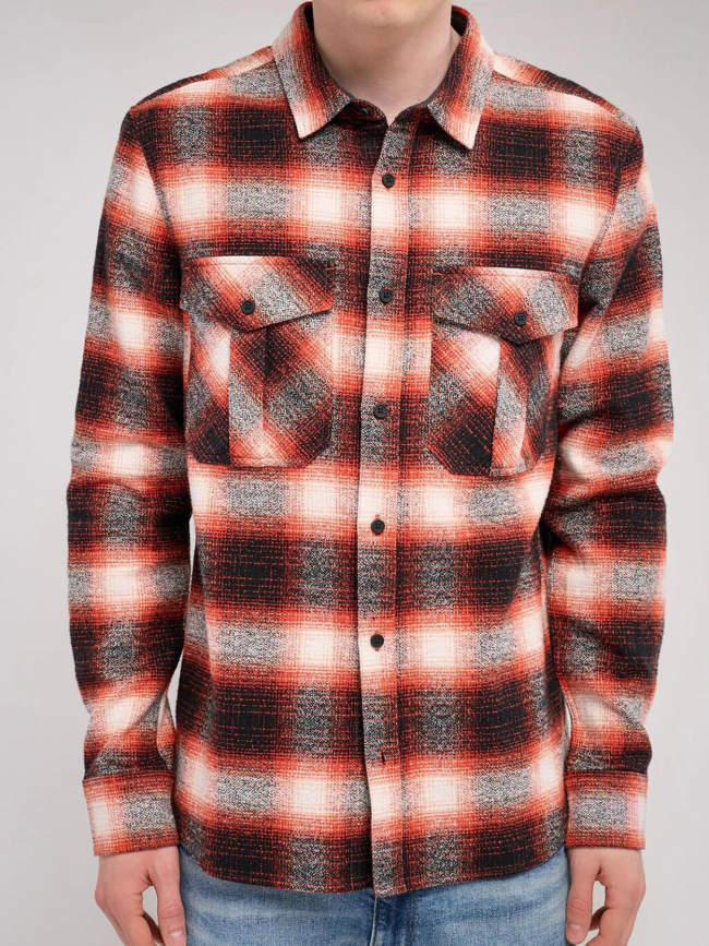 Chemise à carreaux c-peak rouge homme - Teddy Smith