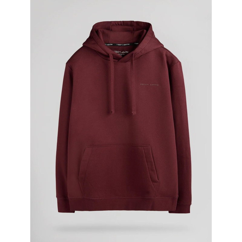 Sweat à capuche nark bordeaux homme - Teddy Smith