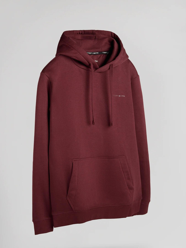 Sweat à capuche nark bordeaux homme - Teddy Smith