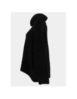 Pull col roulé en laine roy noir femme - Le Temps Des Cerises