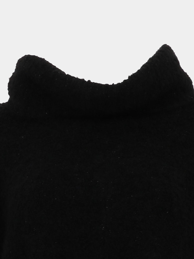 Pull col roulé en laine roy noir femme - Le Temps Des Cerises