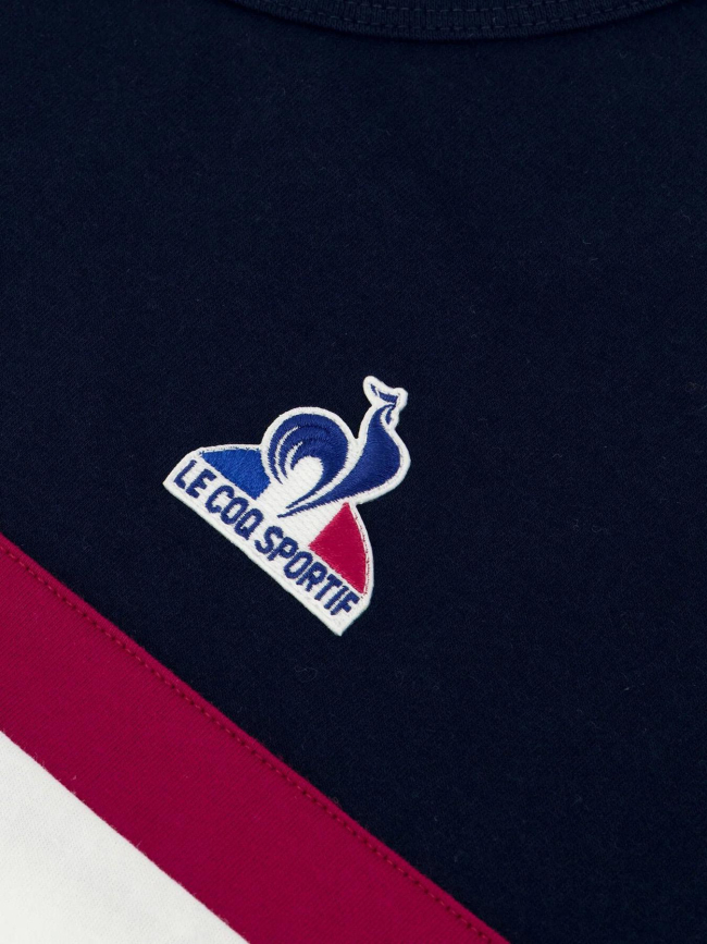 T-shirt tricolore n2 blanc bleu homme - Le Coq Sportif
