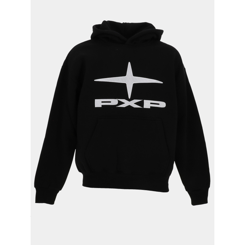 Sweat à capuche logo brodé noir homme - Project X Paris