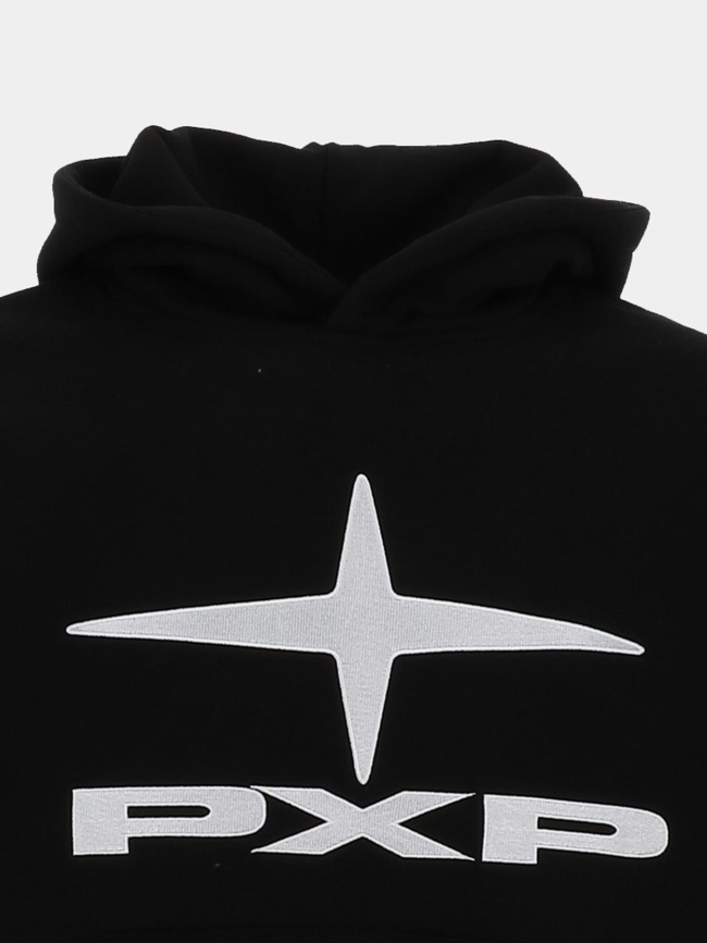 Sweat à capuche logo brodé noir homme - Project X Paris