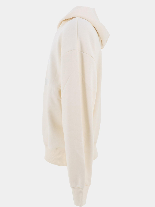 Sweat à capuche logo brodé polaris beige homme - Project X Paris