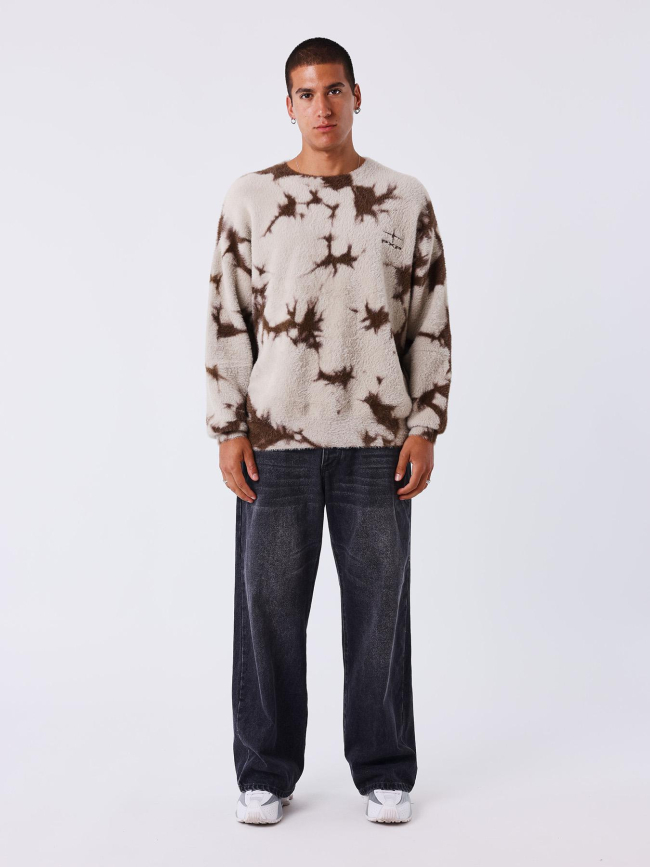 Pull chaud beige marron homme - Project X Paris