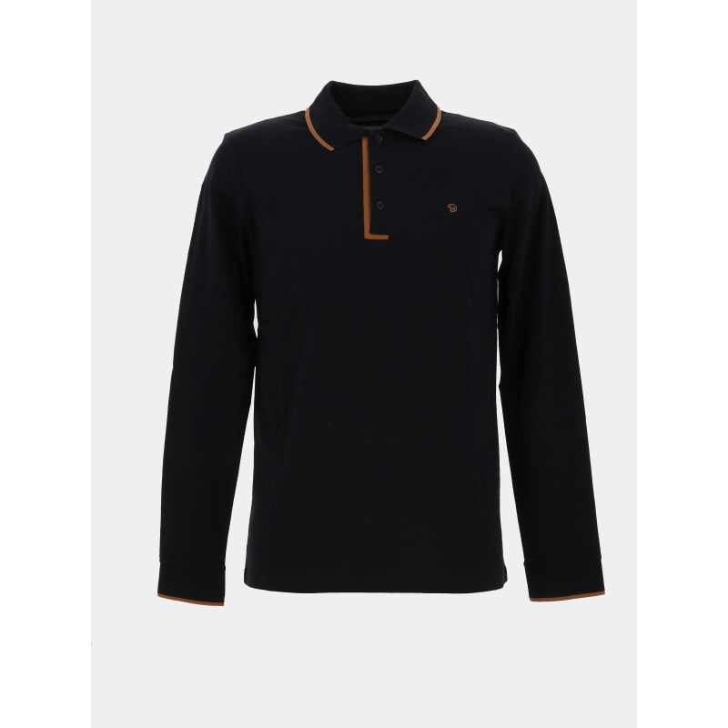 Polo manches longues gibson bleu marine homme - Benson & Cherry