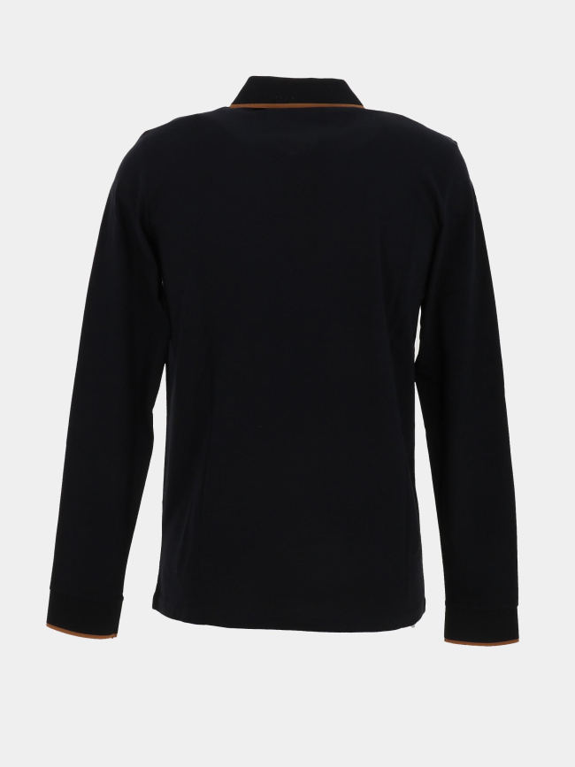 Polo manches longues gibson bleu marine homme - Benson & Cherry