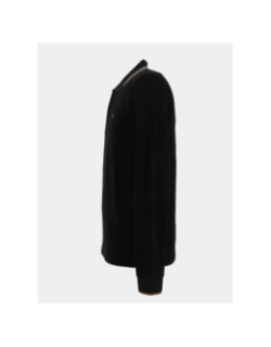 Polo manches longues gabin noir homme - Benson & Cherry