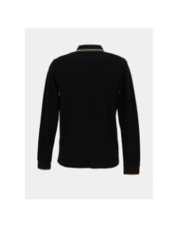 Polo manches longues gabin noir homme - Benson & Cherry