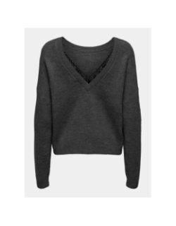 Pull réversible manifesta gris anthracite femme - Only