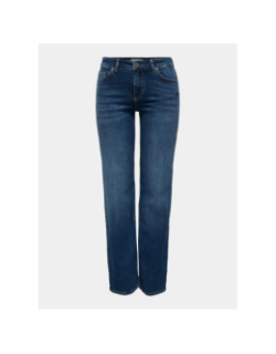 Jean droit blush dark bleu femme - Only