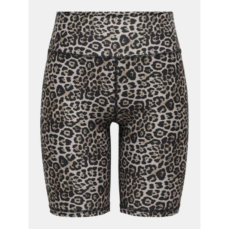 Short cycliste léopard jam 2 aleo marron femme - Only Play