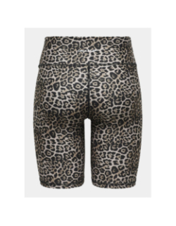 Short cycliste léopard jam 2 aleo marron femme - Only Play
