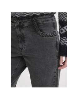 Jean droit nolia gris anthracite femme - Ichi