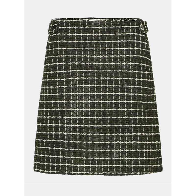 Jupe droite carreaux kate vert femme - Ichi