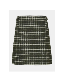 Jupe droite carreaux kate vert femme - Ichi