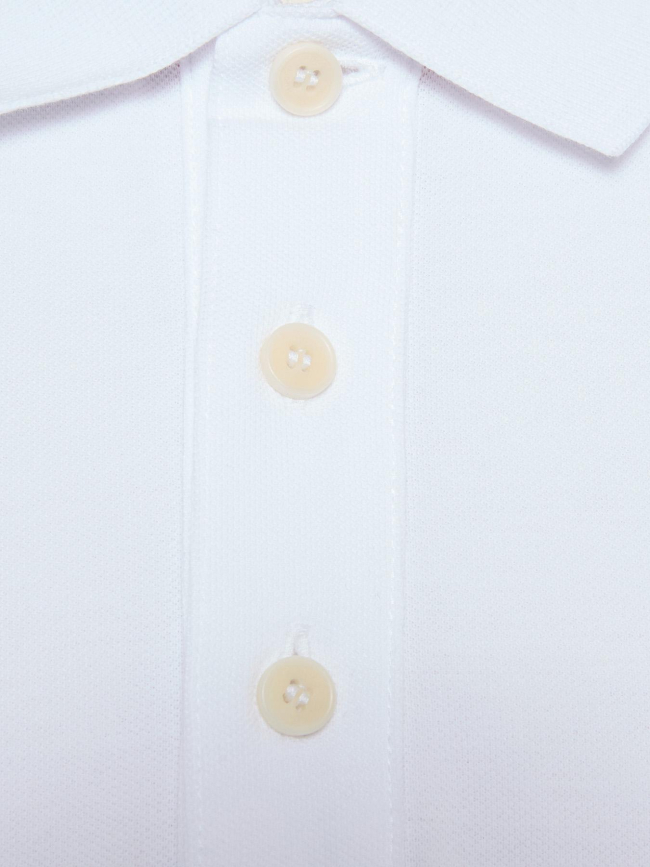 Polo uni donoslong blanc homme - Hugo