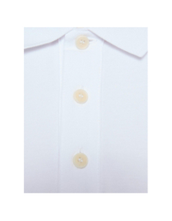 Polo uni donoslong blanc homme - Hugo