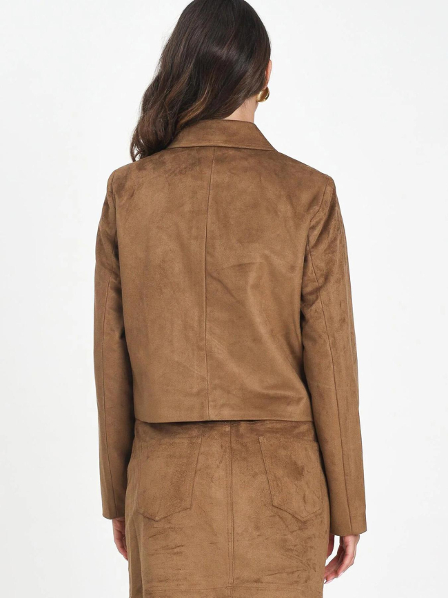 Veste suédine tulip marron femme - Only