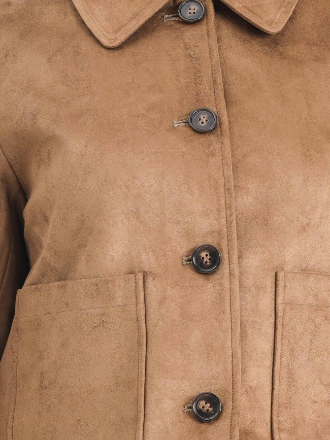 Veste suédine tulip marron femme - Only