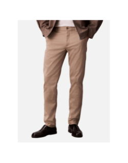 Pantalon chino slim stretch beige femme - Calvin Klein