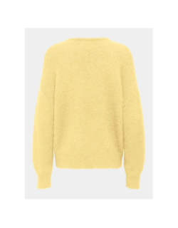 Pull col v maggie jaune femme - Only